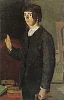 The student (Self-portrait), hodler