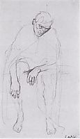 Study of the disappointed souls or Weary of life, 1891, hodler