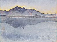 Thun, Stockhornkette, evening, c.1912, hodler