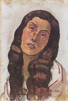 Valentine Gode Darel, with disheveled hair, 1913, hodler