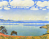 View of Lake Leman from Chexbres, 1905, hodler