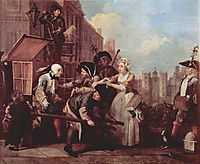 The arrest for theft, 1735, hogarth