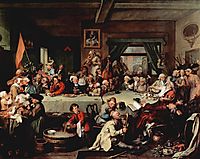 The Banquet, 1755, hogarth