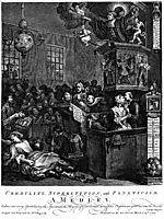 Credulity, Superstition, and Fanaticism , hogarth