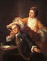 David Garrick and his Wife, 1757, hogarth
