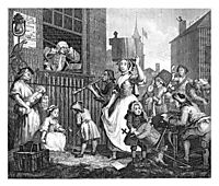 The Enraged Musician, 1741, hogarth
