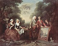 The Fountaine Family, c.1730, hogarth