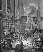 The Four Times of Day: Night, 1736, hogarth
