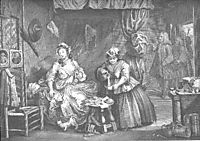 A Harlot-s Progress, plate 3, hogarth