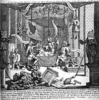 A Just View of the English Stage, 1724, hogarth