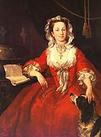 Miss Mary Edwards, 1742, hogarth