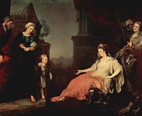 Moses Brought Before Pharaoh-s Daughter, 1746, hogarth