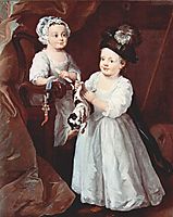 Portrait of Lady Mary Grey and Lord George Grey, 1740, hogarth