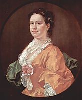 Portrait of Madam Salter, 1744, hogarth