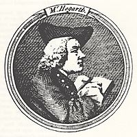 Self portrait (from the Gate of Calais), hogarth