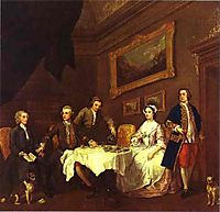 The Strode Family , c.1742, hogarth