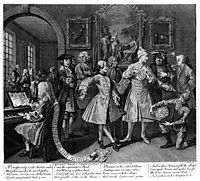 Surrounded by Artists and Professors, hogarth