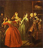 The Theft of a Watch , c.1731, hogarth