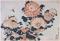 Chrysanthemums and Horsefly, hokusai