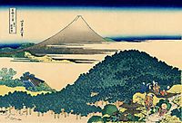 The coast of seven leages in Kamakura, hokusai