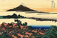 Dawn at Isawa in the Kai province, hokusai