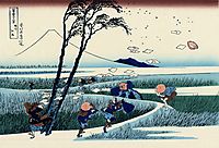 Ejiri in the Suruga province, c.1832, hokusai