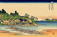 Enoshima in the Sagami province, hokusai
