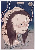The ghost of Oiwa, 1831, hokusai
