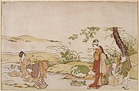 The harvesting of mushrooms, hokusai