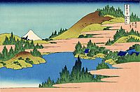 The lake of Hakone in the Segami province, hokusai