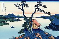 Lake Suwa in the Shinano province, hokusai