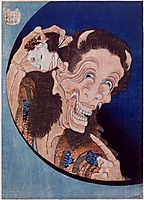 Laughing demon, 1831, hokusai