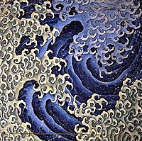 Masculine wave, hokusai
