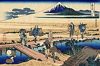 Nakahara in the Sagami province, hokusai