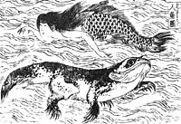 Ningyo, 1808, hokusai