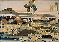 Peasants in autumn, hokusai