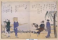 Spring scene along the Sumida, hokusai
