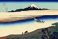 Tama river in the Musashi province, hokusai