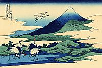 Umegawa in Sagami province, hokusai
