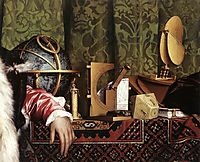 The Ambassadors, detail 3, 1533, holbein