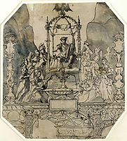 Apollo and the Muses on Parnassus, 1533, holbein