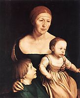 The Artist-s Family, 1528, holbein
