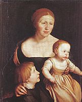 Charity (The Family of the Artist), c.1528, holbein