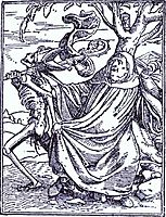 Death and the Abbott, c.1538, holbein