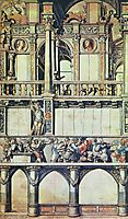 Design for the facade decoration of the dance house in Basel, 1520, holbein