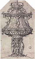 Design for a Table Fountain with the Badge of Anne Boleyn, holbein