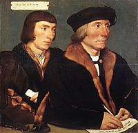 Double Portrait of Sir Thomas Godsalve and His Son John, 1528, holbein