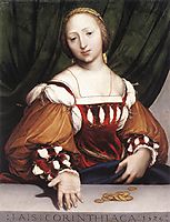Lais of Corinth, 1526, holbein