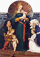Madonna of the Burgermeister Meyer, holbein