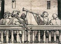 Musicians on a Balcony, c.1527, holbein